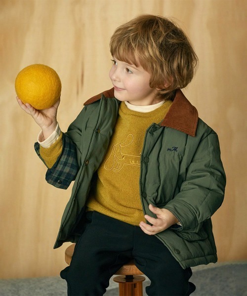 moimoln(モイモルン)の「エニカトップス(Tシャツ/カットソー・キッズ・オリーブ・120cm/110cm/100cm/140cm/130cm)」の2枚目の写真