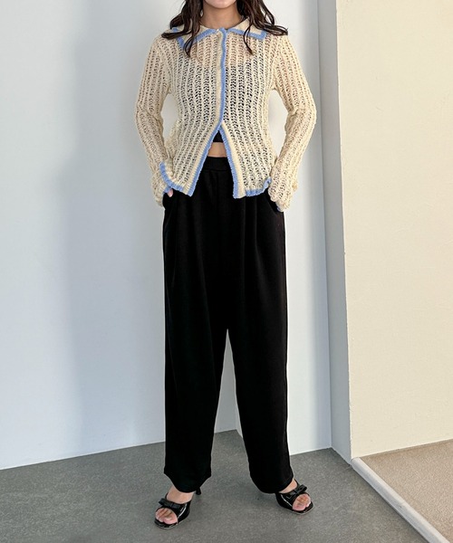 PILIT（ピリット）の「ポンチタックカーブパンツ（その他パンツ・レディース・アイボリー/ブラック/ブラウン・MEDIUM）」の20枚目の写真