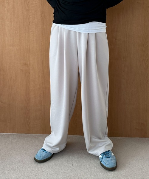 PILIT（ピリット）の「ポンチタックカーブパンツ（その他パンツ・レディース・アイボリー/ブラック/ブラウン・MEDIUM）」の9枚目の写真