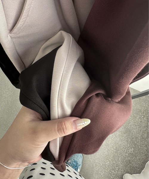 PILIT（ピリット）の「ポンチタックカーブパンツ（その他パンツ・レディース・アイボリー/ブラック/ブラウン・MEDIUM）」の13枚目の写真