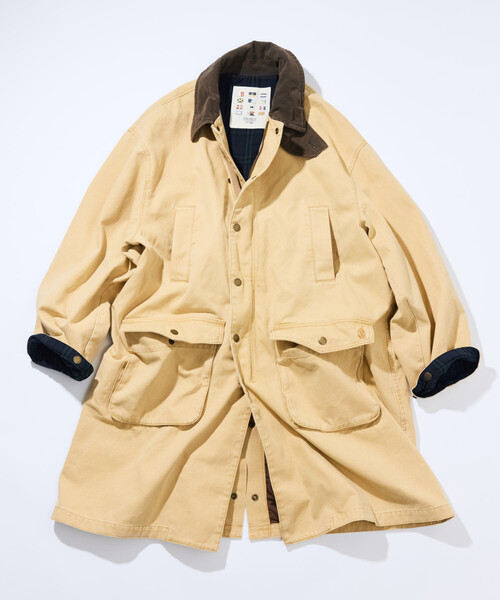 gypsohila Light Duck Coat Beige× Black gypsohila Light Duck Coat Beige× Black ジプソフィア gypsohila