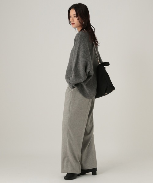 Elura（エルーラ）の「ウールライクワイドパンツ/596038（その他パンツ・レディース・ネイビー/オフホワイト/ライトグレー・MEDIUM/LARGE/FREE(S)）」の12枚目の写真