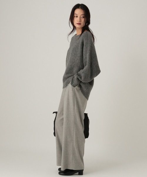 Elura（エルーラ）の「ウールライクワイドパンツ/596038（その他パンツ・レディース・ネイビー/オフホワイト/ライトグレー・MEDIUM/LARGE/FREE(S)）」の9枚目の写真