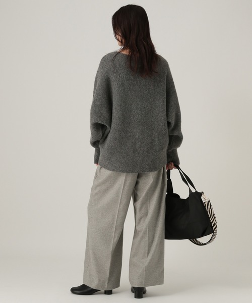 Elura（エルーラ）の「ウールライクワイドパンツ/596038（その他パンツ・レディース・ネイビー/オフホワイト/ライトグレー・MEDIUM/LARGE/FREE(S)）」の10枚目の写真