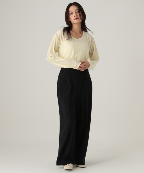 Elura（エルーラ）の「ウールライクワイドパンツ/596038（その他パンツ・レディース・ネイビー/オフホワイト/ライトグレー・MEDIUM/LARGE/FREE(S)）」の22枚目の写真