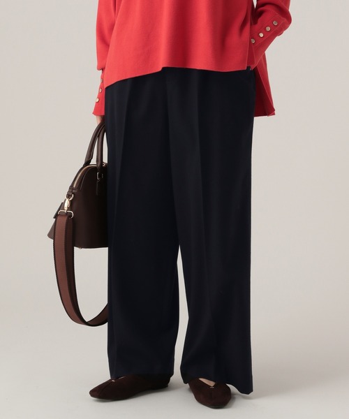 Elura（エルーラ）の「ウールライクワイドパンツ/596038（その他パンツ・レディース・ネイビー/オフホワイト/ライトグレー・MEDIUM/LARGE/FREE(S)）」の17枚目の写真