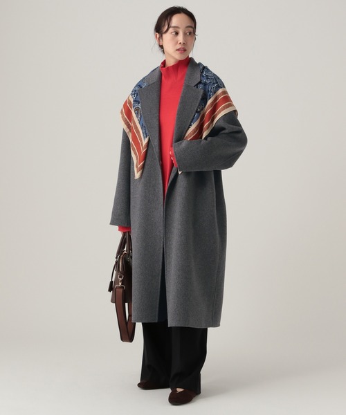 Elura（エルーラ）の「ウールライクワイドパンツ/596038（その他パンツ・レディース・ネイビー/オフホワイト/ライトグレー・MEDIUM/LARGE/FREE(S)）」の16枚目の写真