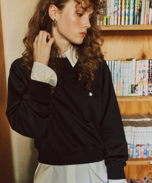 POLO BCS（ポロ ビーシーエス）の「【POLO BCS】VIS別注ワンショルダースウェットトップス（スウェット・レディース・グレー/ブラック/ネイビー・FREE）」の2枚目の写真