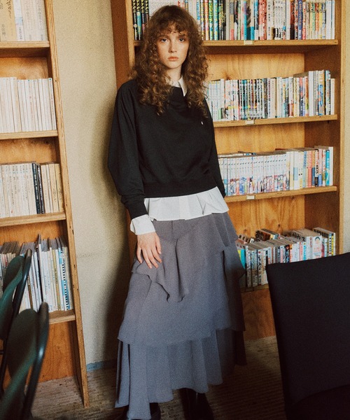 POLO BCS（ポロ ビーシーエス）の「【POLO BCS】VIS別注ワンショルダースウェットトップス（スウェット・レディース・グレー/ブラック/ネイビー・FREE）」の8枚目の写真