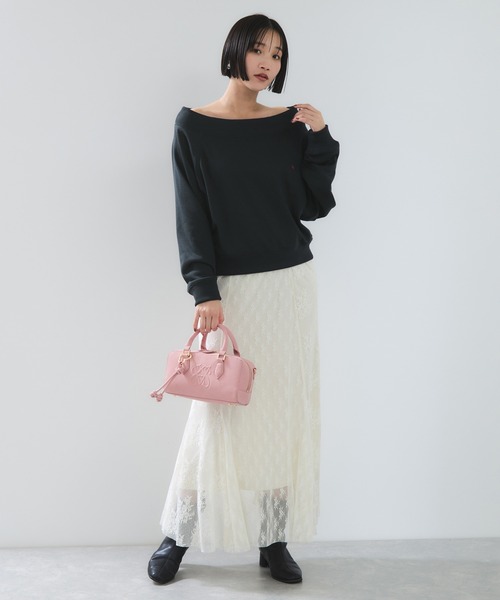 POLO BCS（ポロ ビーシーエス）の「【POLO BCS】VIS別注ワンショルダースウェットトップス（スウェット・レディース・グレー/ブラック/ネイビー・FREE）」の11枚目の写真