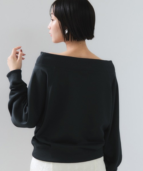 POLO BCS（ポロ ビーシーエス）の「【POLO BCS】VIS別注ワンショルダースウェットトップス（スウェット・レディース・グレー/ブラック/ネイビー・FREE）」の15枚目の写真