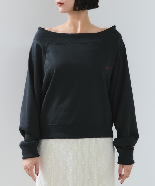 POLO BCS（ポロ ビーシーエス）の「【POLO BCS】VIS別注ワンショルダースウェットトップス（スウェット・レディース・グレー/ブラック/ネイビー・FREE）」の17枚目の写真