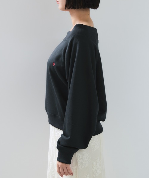 POLO BCS（ポロ ビーシーエス）の「【POLO BCS】VIS別注ワンショルダースウェットトップス（スウェット・レディース・グレー/ブラック/ネイビー・FREE）」の18枚目の写真