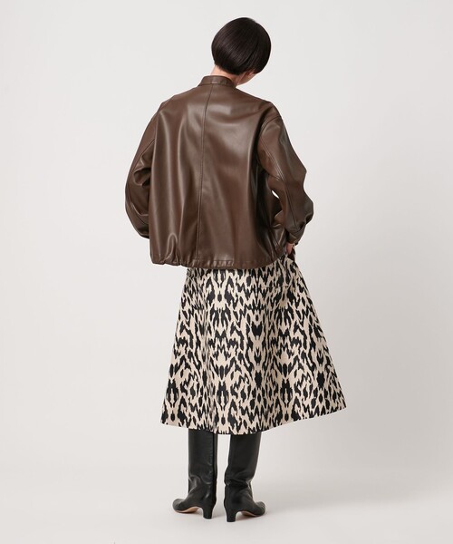 別注】＜CINOH＞レザーライク シャツ ブルゾン（ブルゾン）｜CINOH