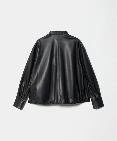 別注】＜CINOH＞レザーライク シャツ ブルゾン（ブルゾン）｜CINOH