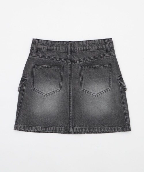 WEGO（ウィゴー）の「WEGO/【25年秋冬新作】ヴィンテージウォッシュカーゴミニスカート（デニムスカート・レディース・ブラック系3/コバルトブルー/ベージュ/チャコール/その他1・FREE）」の21枚目の写真