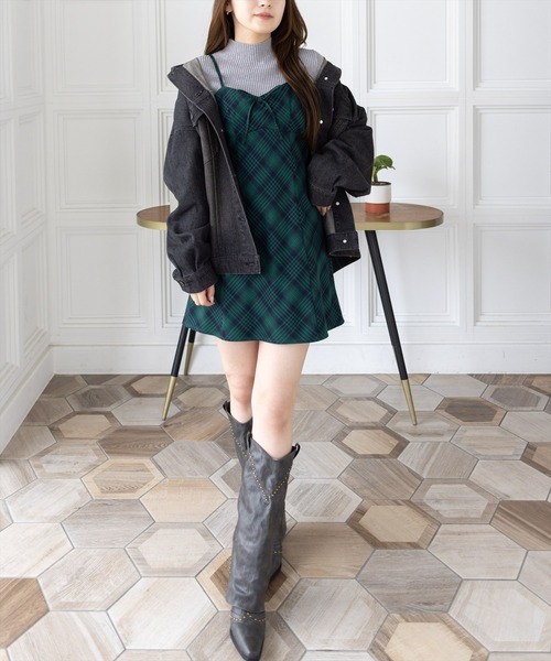 clear（クリア）の「ウエスタンカバーロングブーツ［Y2K カジュアル 着回し力抜群］（ブーツ・レディース・ブラック/グレー・M/L）」の14枚目の写真