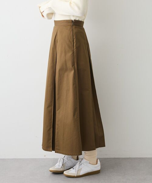 CRAFT STANDARD BOUTIQUE（クラフトスタンダードブティック）の「タックツイルプリーツスカート（スカート・レディース・ブラウン/カーキ・M/L）」の19枚目の写真