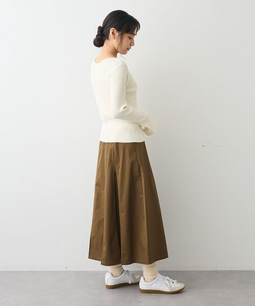 CRAFT STANDARD BOUTIQUE（クラフトスタンダードブティック）の「タックツイルプリーツスカート（スカート・レディース・ブラウン/カーキ・M/L）」の22枚目の写真