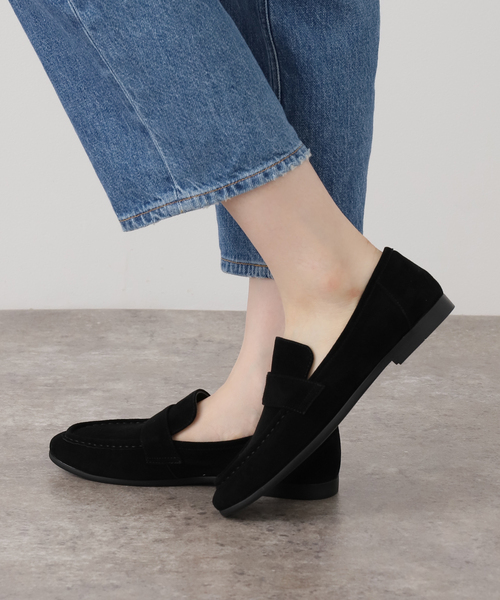 VERMEIL par iena(ヴェルメイユパーイエナ)の「BLACK SUEDE STUDIO ブラックスエードスタジオ Suede Slippon ARROW(その他シューズ・レディース・ブラック・36/37/38/39)」の3枚目の写真