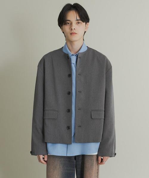 SENSE OF PLACE by URBAN RESEARCH(センスオブプレイスバイアーバンリサーチ)の「コンフォートクルーネックジャケット(その他アウター・メンズ・ブラック/グレー・MEDIUM/LARGE)」の13枚目の写真