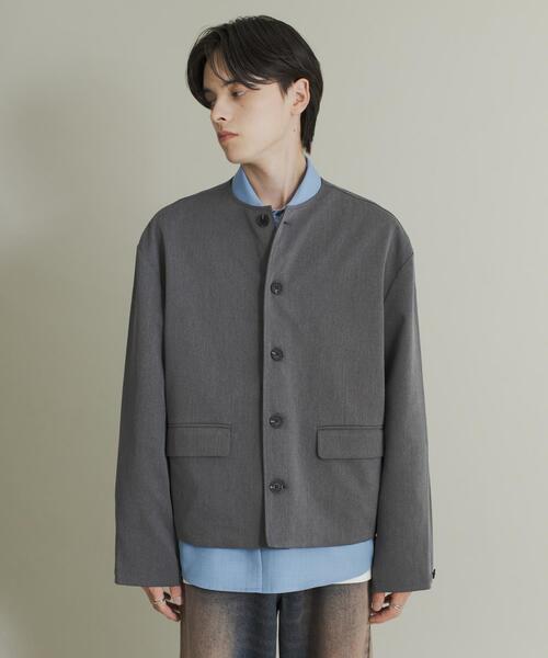 SENSE OF PLACE by URBAN RESEARCH(センスオブプレイスバイアーバンリサーチ)の「コンフォートクルーネックジャケット(その他アウター・メンズ・ブラック/グレー・MEDIUM/LARGE)」の21枚目の写真