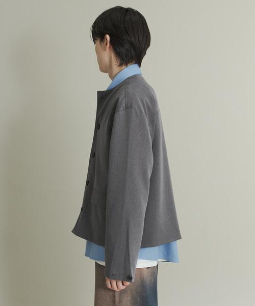 SENSE OF PLACE by URBAN RESEARCH(センスオブプレイスバイアーバンリサーチ)の「コンフォートクルーネックジャケット(その他アウター・メンズ・ブラック/グレー・MEDIUM/LARGE)」の22枚目の写真