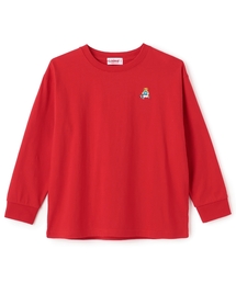 minimal | くまワンポイント天竺ロングTシャツ(Tシャツ/カットソー)