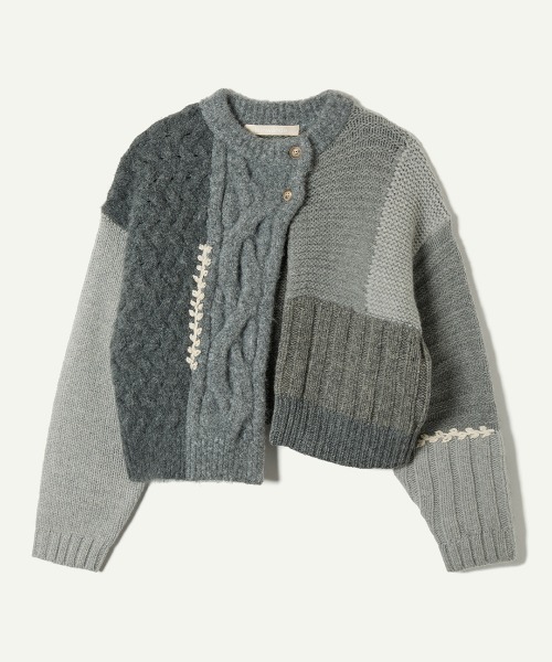 Intarsia Cable Cardigan（カーディガン/ボレロ）｜leinwande（ライン