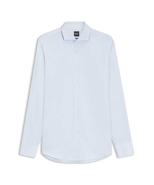 BOSS(ボス)の「スリムフィットシャツ ストラクチャード コットンブレンド(シャツ/ブラウス・メンズ・ライトブルー/ダークグリーン/ベージュ・43R/39R/42R/40R/41R/38R/44R)」の14枚目の写真