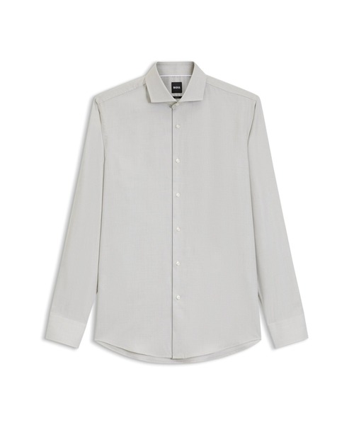 BOSS(ボス)の「スリムフィットシャツ ストラクチャード コットンブレンド(シャツ/ブラウス・メンズ・ライトブルー/ダークグリーン/ベージュ・43R/39R/42R/40R/41R/38R/44R)」の13枚目の写真