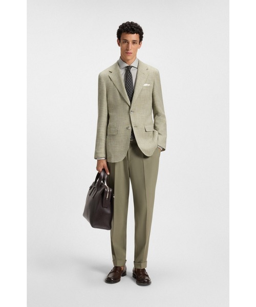BOSS(ボス)の「スリムフィットシャツ ストラクチャード コットンブレンド(シャツ/ブラウス・メンズ・ライトブルー/ダークグリーン/ベージュ・43R/39R/42R/40R/41R/38R/44R)」の10枚目の写真