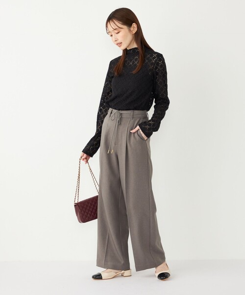 新品タグ付き✨ イージーワイドパンツ ネイビー 楽天市場】**残りわずか/いち期いち会**返品交換送料無料 パンツ