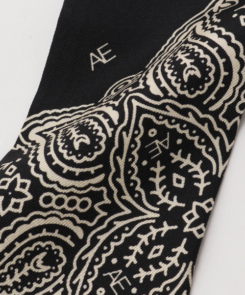 SLOBE IENA（スローブイエナ）の「AENEIS/エネス シルクバンダナ MINIMAL BANBANA（ストール/ショール・レディース・ブラウン/ブラック・FREE）」の10枚目の写真