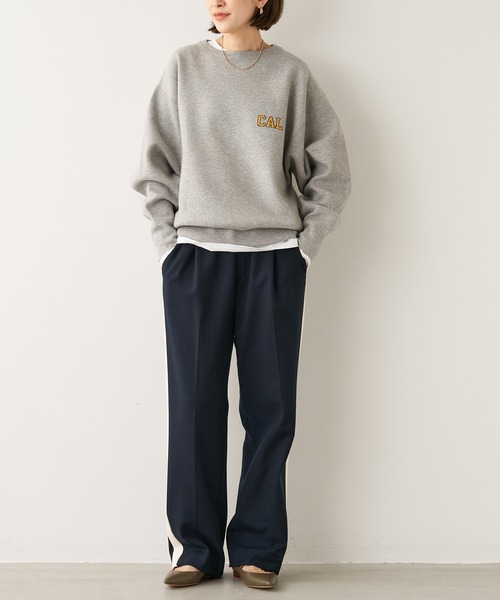 St.Johns 3rd club（セントジョンズサードクラブ）の「【St.Johns 3rd club】CAL×CLEVELAND ロゴニットプルオーバー（ニット/セーター・レディース・グレー・FREE）」の2枚目の写真