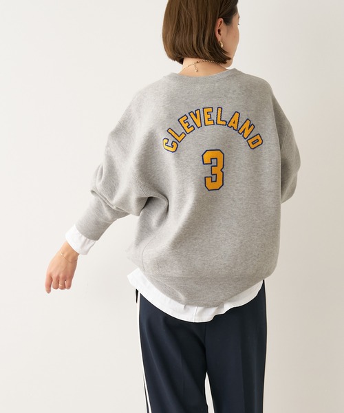 St.Johns 3rd club（セントジョンズサードクラブ）の「【St.Johns 3rd club】CAL×CLEVELAND ロゴニットプルオーバー（ニット/セーター・レディース・グレー・FREE）」の5枚目の写真