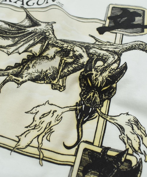 LABORATORY R（ラボラトリーアール）の「【USED】90’s DELSOL “DRAGON” アート Tシャツ（Tシャツ/カットソー・メンズ・ホワイト・LARGE）」の7枚目の写真