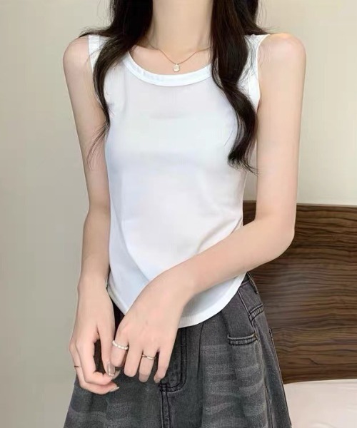 .KOM（ドットコム）の「A'GEM/9 × .kom 『.KOM/ドットケーオーエム』 Crochet Knit 2SET Tops／クロシェニット 2点セットトップス（ニット/セーター・レディース・ブラック/ベージュ/ブラウン・FREE）」の6枚目の写真