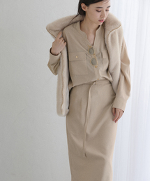 La TOTALITE | 【洗える】ワークディテールセットアップ(ワンピース)