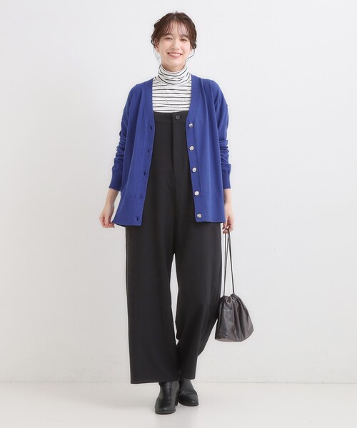 DRESKIP（ドレスキップ）の「【洗える】もちもち ミドル丈ニットカーディガン（カーディガン/ボレロ・レディース・グレー/ブラック/ブルー系その他/オレンジ・01/02/03/04）」の14枚目の写真