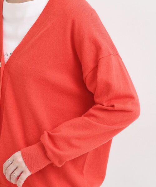 DRESKIP（ドレスキップ）の「【洗える】もちもち ミドル丈ニットカーディガン（カーディガン/ボレロ・レディース・グレー/ブラック/ブルー系その他/オレンジ・01/02/03/04）」の11枚目の写真