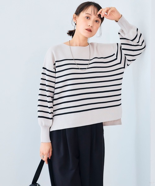 CROSS FUNCTION（クロスファンクション）の「《洗える》サマ美え マシュマロミラノバルーンスリーブニット【CROSS FUNCTION/クロスファンクション】（ニット/セーター・レディース・ブラック/ホワイト系その他/チャコールグレー/レッド/ライトベージュ/ブラウン系その他・M/L/LL）」の17枚目の写真