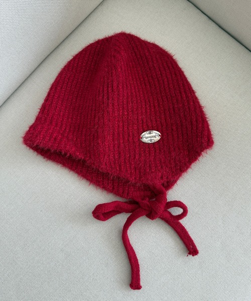 kutir（クティール）の「kutirlune／シャギーニットキャップ（ニットキャップ/ビーニー・レディース・ライトホワイト/ブラック/レッド・FREE）」の10枚目の写真