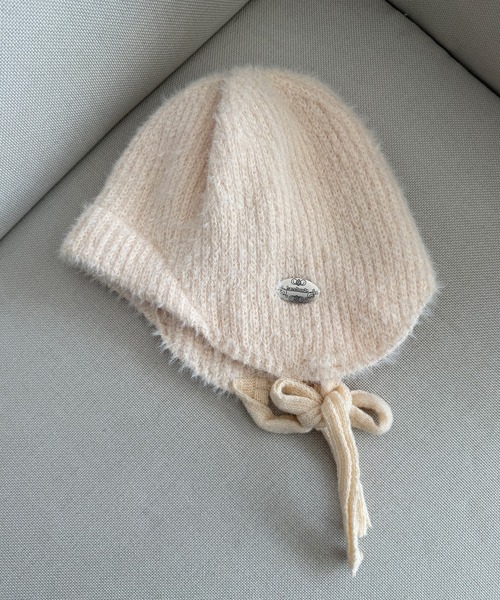 kutir（クティール）の「kutirlune／シャギーニットキャップ（ニットキャップ/ビーニー・レディース・ライトホワイト/ブラック/レッド・FREE）」の11枚目の写真