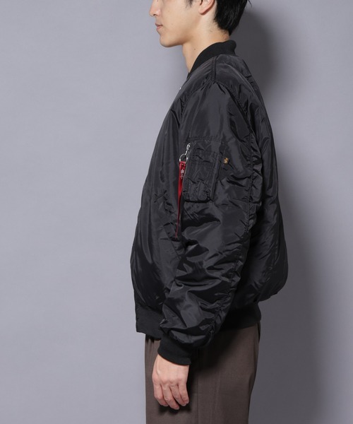 Alpha Industries（アルファインダストリーズ）の「ALPHA INDUSTRIES/MA-1 OXFORD FLIGHT JACKET（MA-1・メンズ・ブラウン/ブラック・L/M）」の17枚目の写真