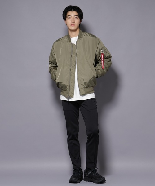 Alpha Industries（アルファインダストリーズ）の「ALPHA INDUSTRIES/MA-1 OXFORD FLIGHT JACKET（MA-1・メンズ・ブラウン/ブラック・L/M）」の6枚目の写真