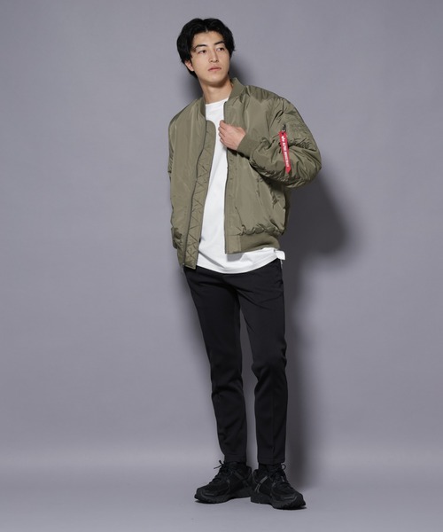 Alpha Industries（アルファインダストリーズ）の「ALPHA INDUSTRIES/MA-1 OXFORD FLIGHT JACKET（MA-1・メンズ・ブラウン/ブラック・L/M）」の8枚目の写真