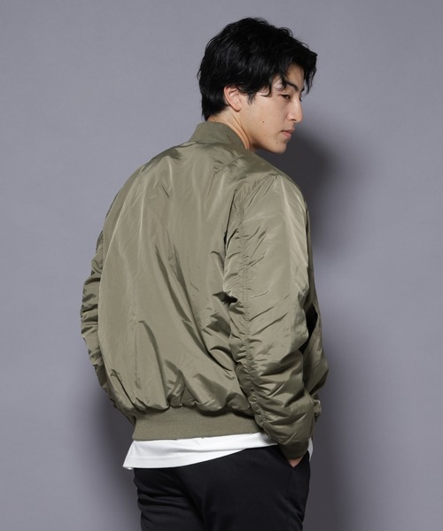 Alpha Industries（アルファインダストリーズ）の「ALPHA INDUSTRIES/MA-1 OXFORD FLIGHT JACKET（MA-1・メンズ・ブラウン/ブラック・L/M）」の5枚目の写真