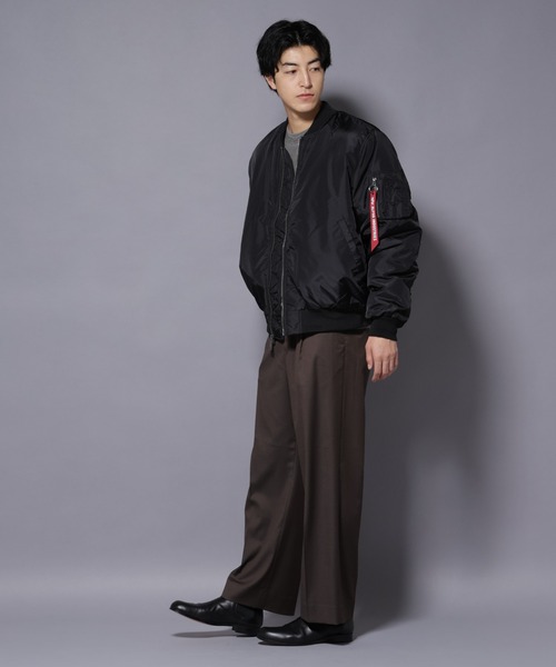 Alpha Industries（アルファインダストリーズ）の「ALPHA INDUSTRIES/MA-1 OXFORD FLIGHT JACKET（MA-1・メンズ・ブラウン/ブラック・L/M）」の15枚目の写真