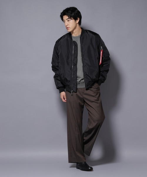 Alpha Industries（アルファインダストリーズ）の「ALPHA INDUSTRIES/MA-1 OXFORD FLIGHT JACKET（MA-1・メンズ・ブラウン/ブラック・L/M）」の14枚目の写真